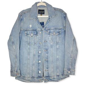 Lucky Brand Tomboy Trucker Oversized Jean Jacket‎